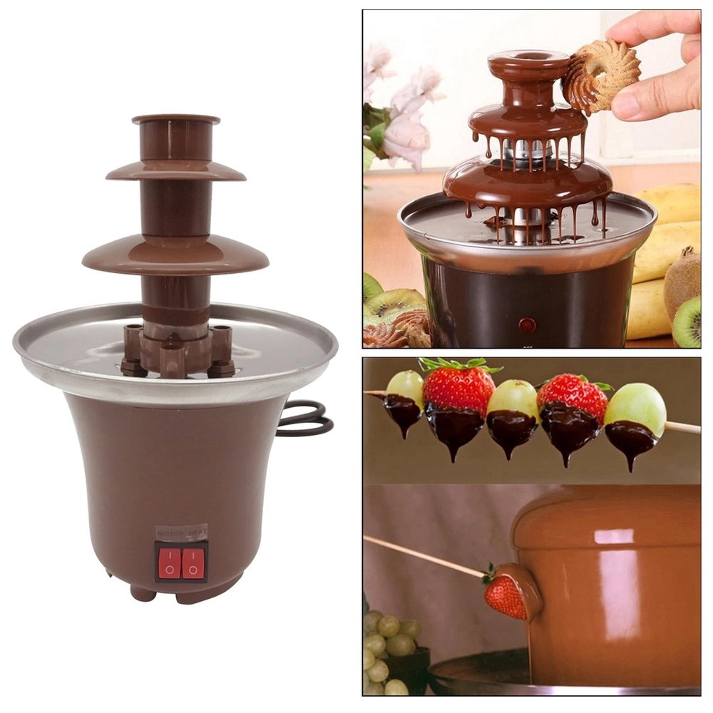 Mini Fondue Fonte Cascata de Chocolate Aquecimento 110v