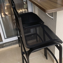 Ver imagem 7 de Banqueta Alta Alumínio e Tela Sling de Bancada Cozinha Bar