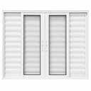 Ver imagem 2 de Janela Veneziana 6 Folhas Alumínio Branco 100x150 Linha 25 Jade