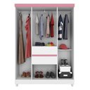 Ver imagem 5 de Guarda Roupa Casal Ecom Ii 6 Portas + 2 Gavetas - Demóbile:branco/rosa Flex