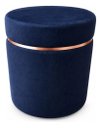 Ver imagem 3 de Kit de Puff Superior Rose Gold, Cor Azul Veludo - Let Móveis