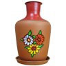 Garrafa de Barro Moringa de 1L com tampa - Jaboticabal - 1