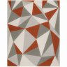 Tapete para Sala Quarto Geométrico 2,50x3,50 terracota Tebas 02 - 1
