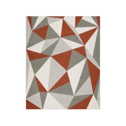 Tapete para Sala Quarto Geométrico 2,50x3,50 terracota Tebas 02 - 5 Tapete para Sala Quarto Geométrico 2,50x3,50 terracota Tebas 02 - 5