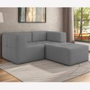 Ver imagem 2 de Sofá Modulado 3 Lugares 154cm Espuma D33 Multimóveis Cr45355 Cinza