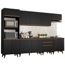 Ver imagem 2 de Cozinha Completa Madesa Reims 320002 com Armário e Balcão Preto Cor:Preto