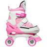 Patins 4 Rodas Ajustavel Roller Classico All Style 33 ao 36 Retro Rosa (DMT5164) - 2