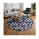 Ver imagem 1 de Tapete para Sala Soft Delicate 150 Redondo 1028 Azul