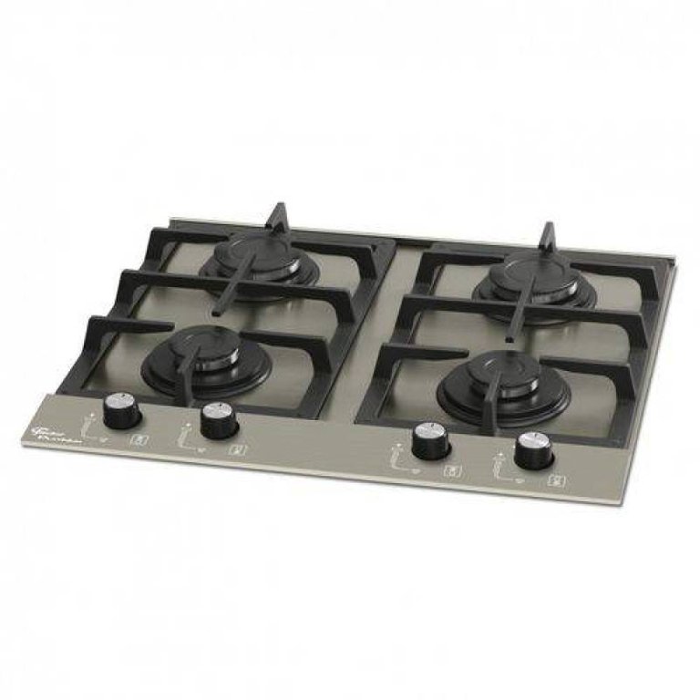 Cooktop 4 Bocas à Gás Bivolt Platinium Fischer Cinza