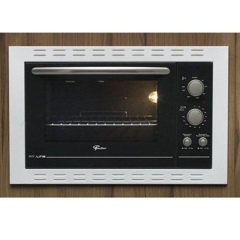 Forno Elétrico de Embutir Fischer 44 Litros Fit Line Frontal