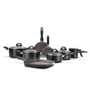 Ver imagem 1 de Conjunto de panelas 8 peças ceramic life smart plus preta