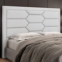 Ver imagem 2 de Cabeceira Cama Box King 195cm Estofada Nora P05 Linho Cinza Claro - Lyam Decor