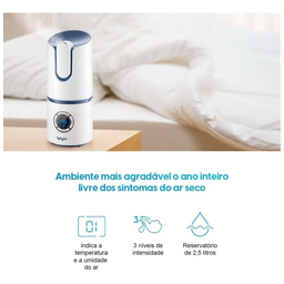 Umidificador de Ar Digital Ultrassônico Elgin Capacidade 2,5 Litros Bivolt - 13