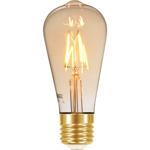 Lâmpada Led Filamento Vintage ST64 4W Âmbar Taschibra