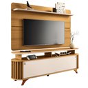 Ver imagem 1 de Painel para Tv 70 Pol Curv e Rack Bancada Alba Off/cinamomo - Hb Móveis