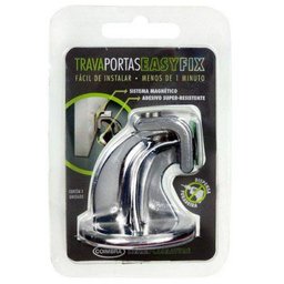 Prendedor Trava Portas E Janelas Residência Easyfix Magnético Cromado - 2