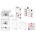 Ver imagem 4 de Quarto de Bebê Completo com Berço Americano 3 em 1 Flor Multimóveis MP4917 Branco/Off White