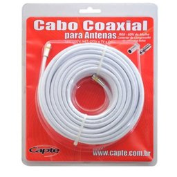 Cabo Rg6 Branco 10M Cabo Coaxial Rg06 para Antena TV Pronto - 4