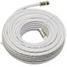Cabo Rg6 Branco 10M Cabo Coaxial Rg06 para Antena TV Pronto - 1