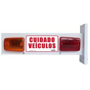 Sinalizador De Garagem Para Portão Automático Led Sonoro 