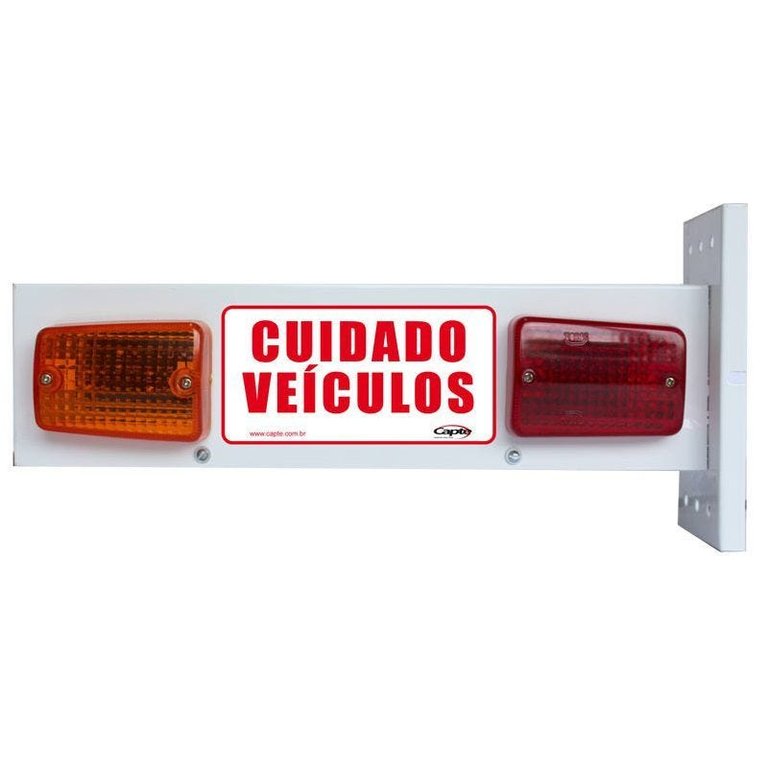 Sinalizador De Garagem Para Portão Automático Led Sonoro 