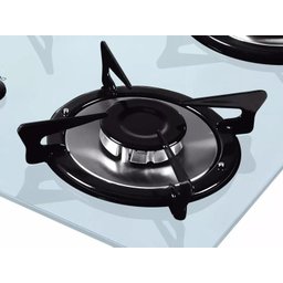 Fogão Cooktop V500x Branco Inox 5 Bocas Bivolt - Fogatti - 3 Fogão Cooktop V500x Branco Inox 5 Bocas Bivolt - Fogatti - 3