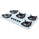 Ver imagem 1 de Fogão Cooktop V500x Branco Inox 5 Bocas Bivolt - Fogatti