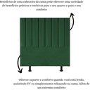 Ver imagem 2 de Cabeceira de Cama Solteiro Box 100 Cm Karla Suede Verde Musgo