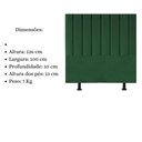 Ver imagem 3 de Cabeceira de Cama Solteiro Box 100 Cm Karla Suede Verde Musgo