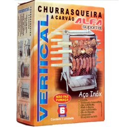 Churrasqueira em inox vertical à carvão não faz fumaça Alfa - 2