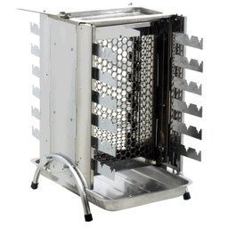 Churrasqueira em inox vertical à carvão não faz fumaça Alfa - 1