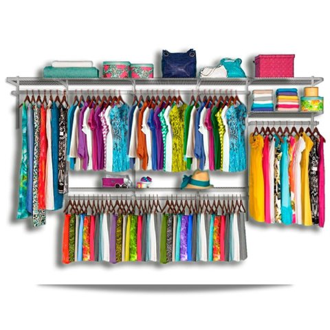 Roupeiro aramado quarto pequeno closet feminino solteiro 4,00 BR