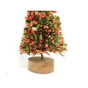 Ver imagem 4 de Mini Pinheiro Rústico Decorado Natal Luxo Enfeite de Mesa 20cm Base Madeira - Yangzi