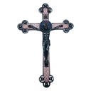 Ver imagem 3 de Crucifixo Cruz Parede Medalha de São Bento Prateado 22 Cm