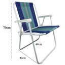 Ver mais imagens de Cadeira de Praia Dobravel Ar Livre Quintal Jardim Varanda Piscina Camping Acampamento Lazer Pescaria