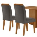 Ver imagem 7 de Mesa de Jantar Olímpia 120cm Mdf Canto Copo e com 4 Cadeiras Athenas