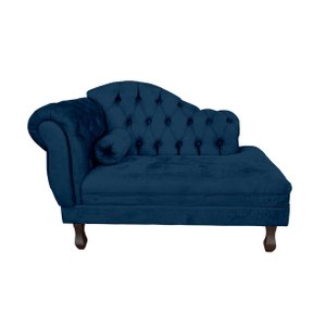 Mini Sofá Divã Decorativo Baby para Salas e Recepção:azul-marinho