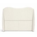 Ver imagem 4 de Cabeceira Cama Casal Queen Size Petala 160cm Orgânica Curva Bouclê Off White - Vimont Moveis
