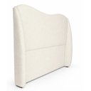 Ver imagem 5 de Cabeceira Cama Casal Queen Size Petala 160cm Orgânica Curva Bouclê Off White - Vimont Moveis