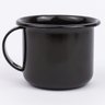 Mini Caneca Esmaltada Preta Com Alça 90ml Xícara Em Ágata Para Café Esmaltados Silva - 5
