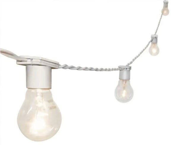 Varal de Luz Cordão Iluminação Gambiarra com Lâmpadas 10M Br