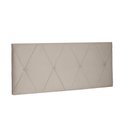 Ver imagem 1 de Cabeceira Painel Aquilla Para Cama Box Casal 140 cm Suede - D’Rossi - Bege