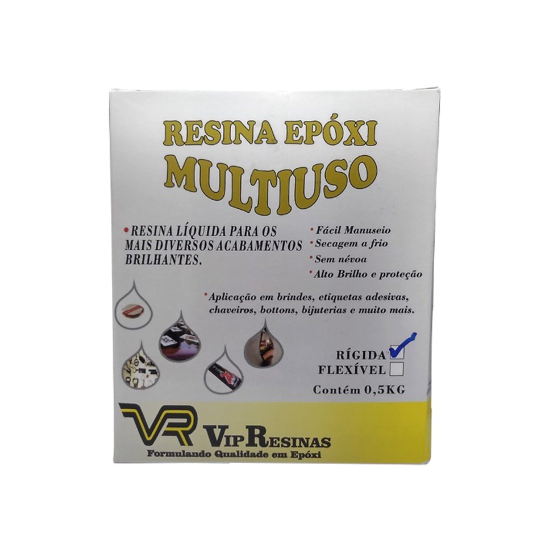 Resina Epóxi Rígida + Endurecedor Vrg5 500g Baixa Espessura - 2