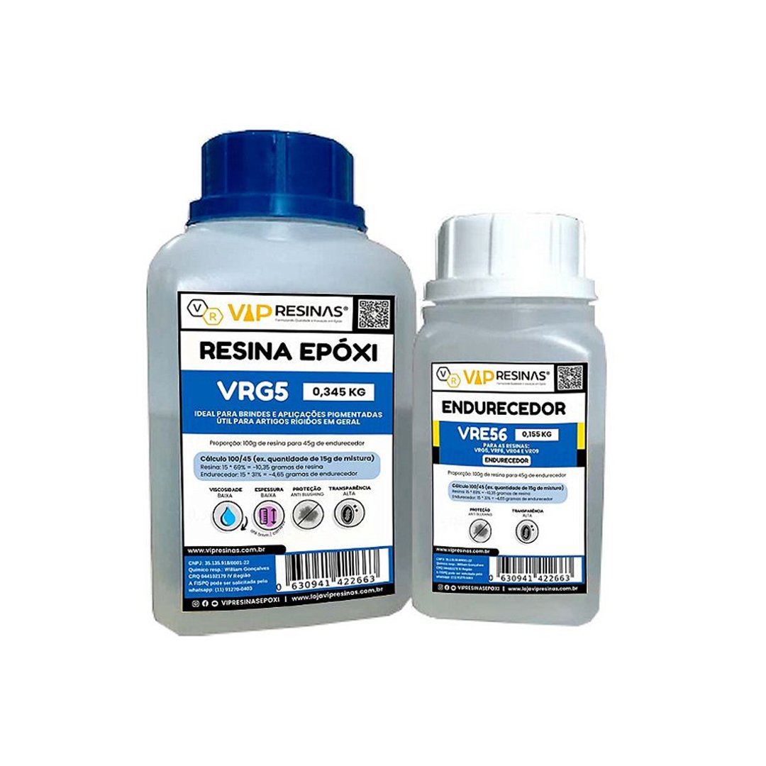 Resina Epóxi Rígida + Endurecedor Vrg5 500g Baixa Espessura - 3