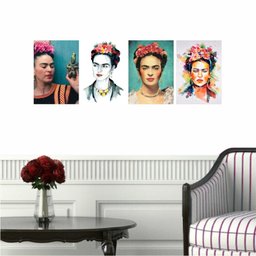 Conjunto 4 Quadros Frida Kahlo Decorativo 50x40 - 3 Conjunto 4 Quadros Frida Kahlo Decorativo 50x40 - 3