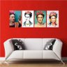 Conjunto 4 Quadros Frida Kahlo Decorativo 50x40 - 1