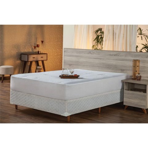 Protetor para Colchão Queen Plumasul Impermeável em Viscose de Bambu