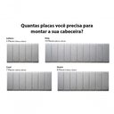 Ver imagem 5 de Placas Cabeceira Casal 140cm X 60cm 7 Placas Suede Cinza