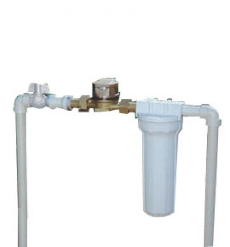 Filtro de Água para Caixa Cavalete Ponto de Entrada 9´´ Branco - 3