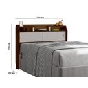 Ver imagem 5 de Cabeceira para Box Queen 158cm Prateleiras Prática Elisa